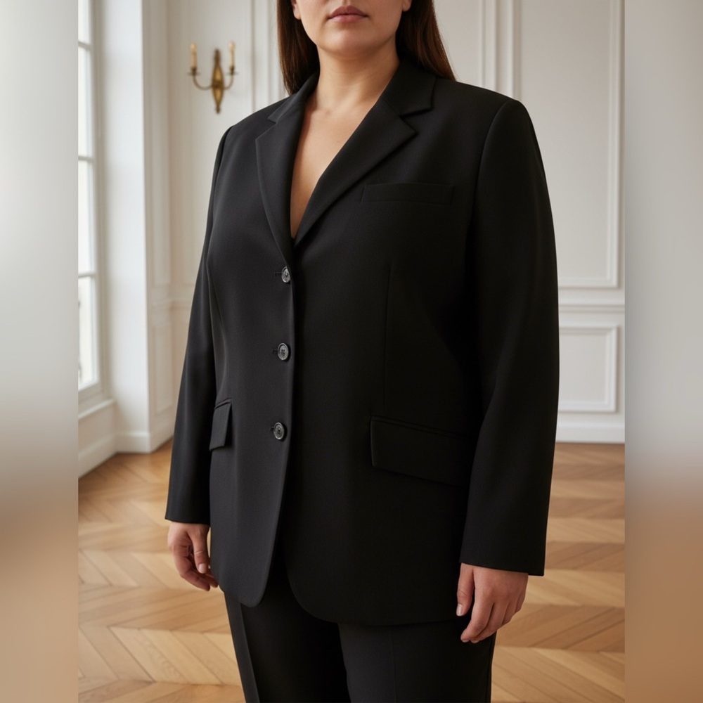 Ralph Lauren Black Single-Breasted Blazer